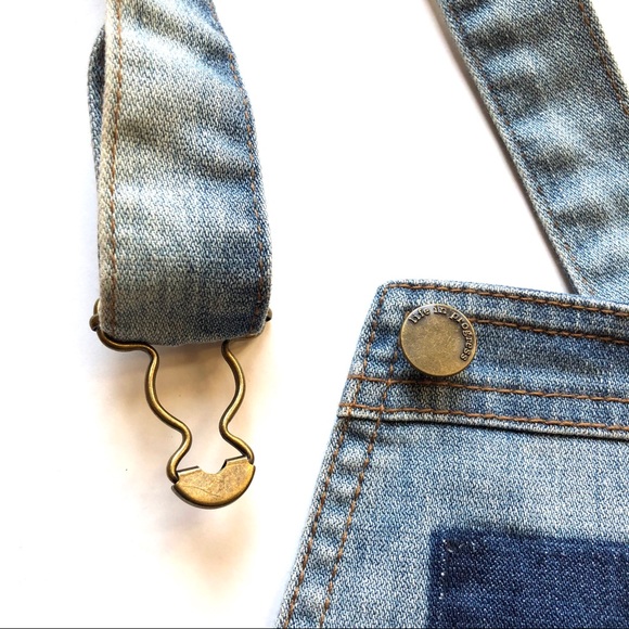 Forever 21 Denim Overalls Shorts Jeans One Piece - Picture 10 of 16